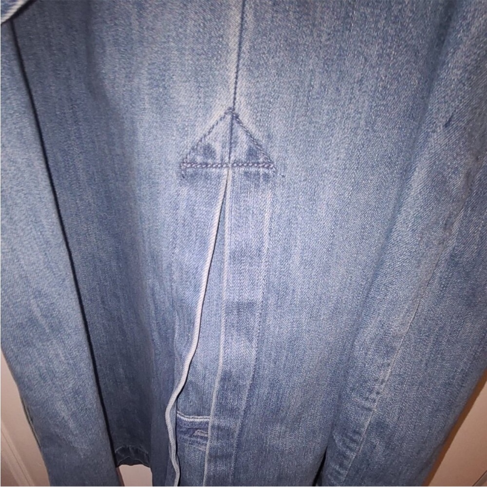 Lauren Ralph Lauren Light Blue Denim Trench Coat 16W - Picture 14 of 14